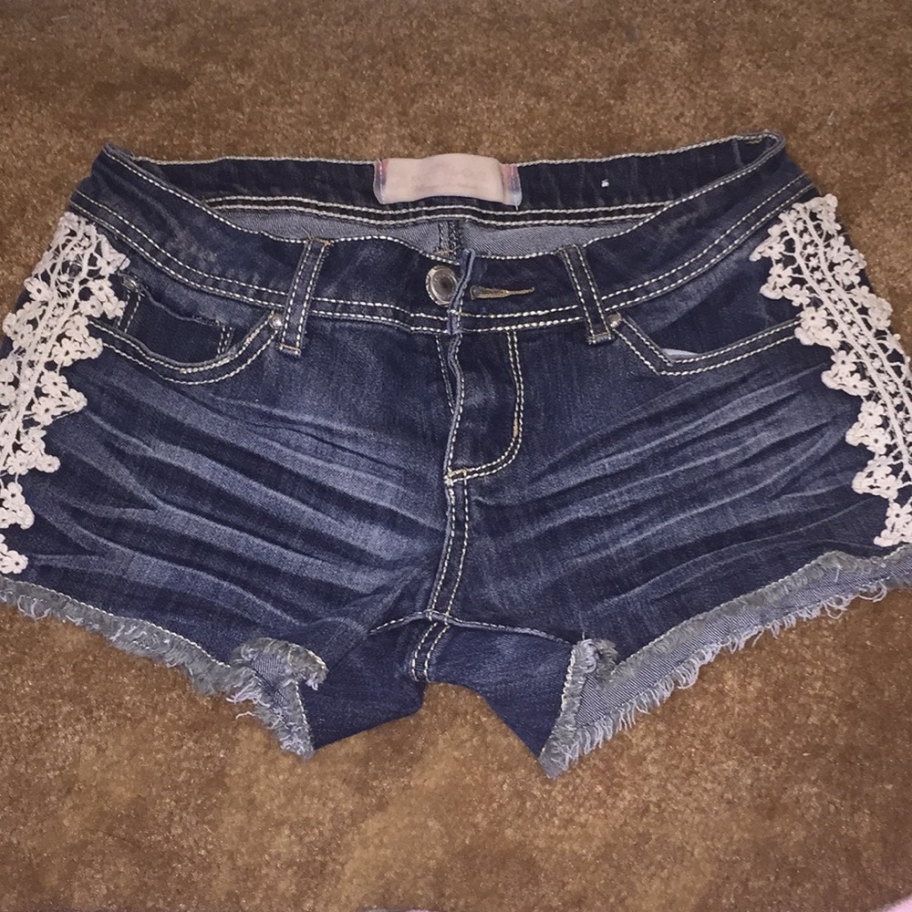 Blue jean shorts